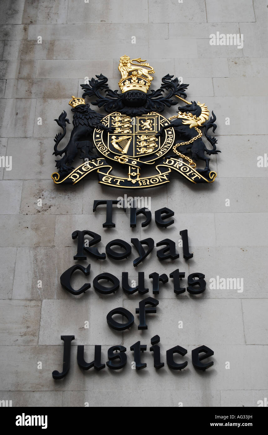 Royal Courts of Justice in London Stockfoto