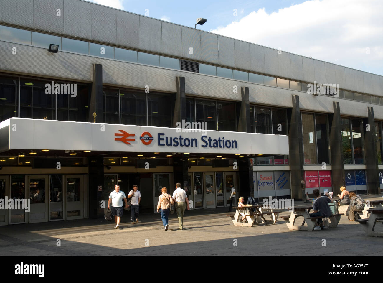 Euston Station in London England Stockfoto