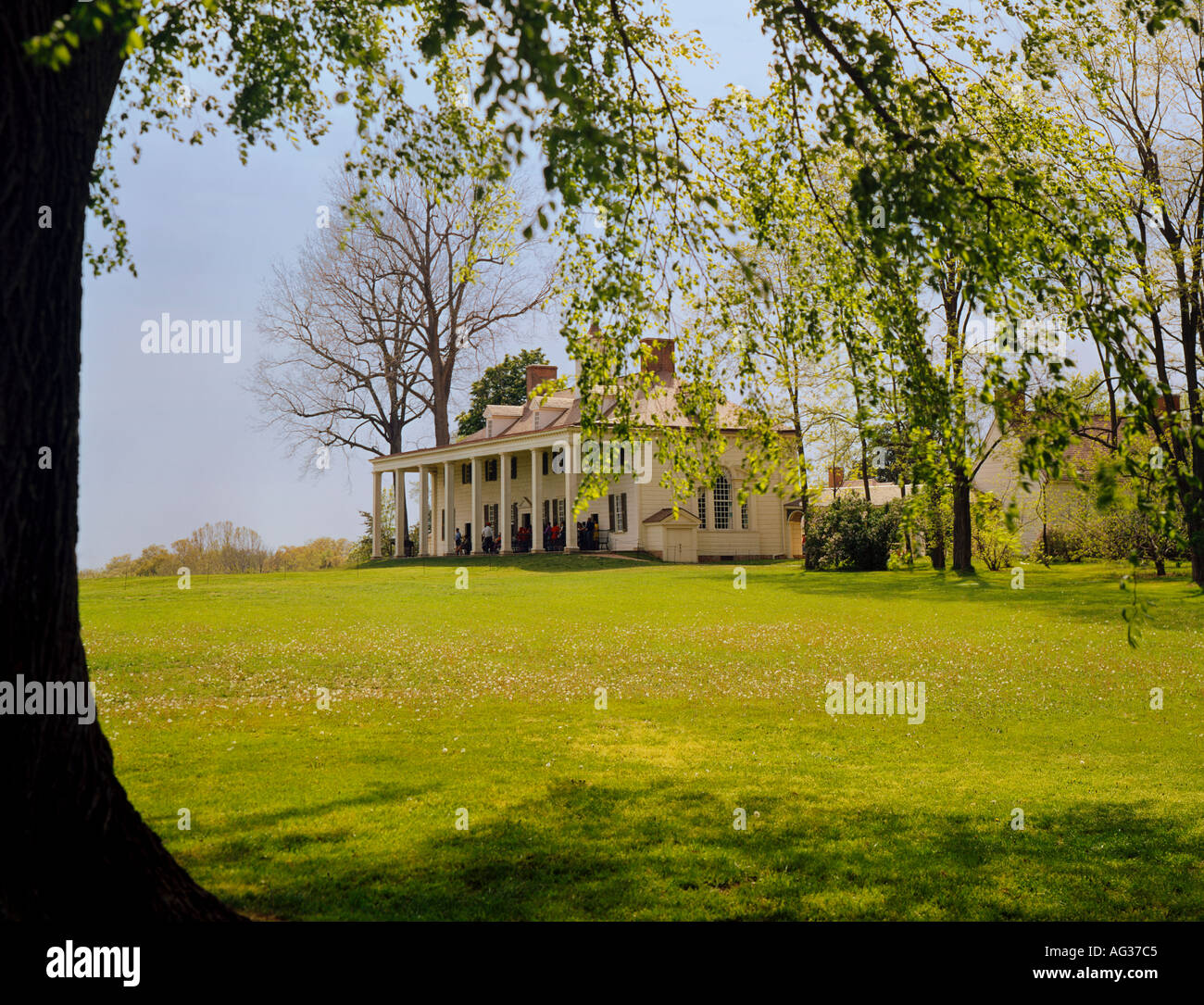 Mount Vernon Haus von George Washington in Nordvirginia entlang des Potomac River Stockfoto