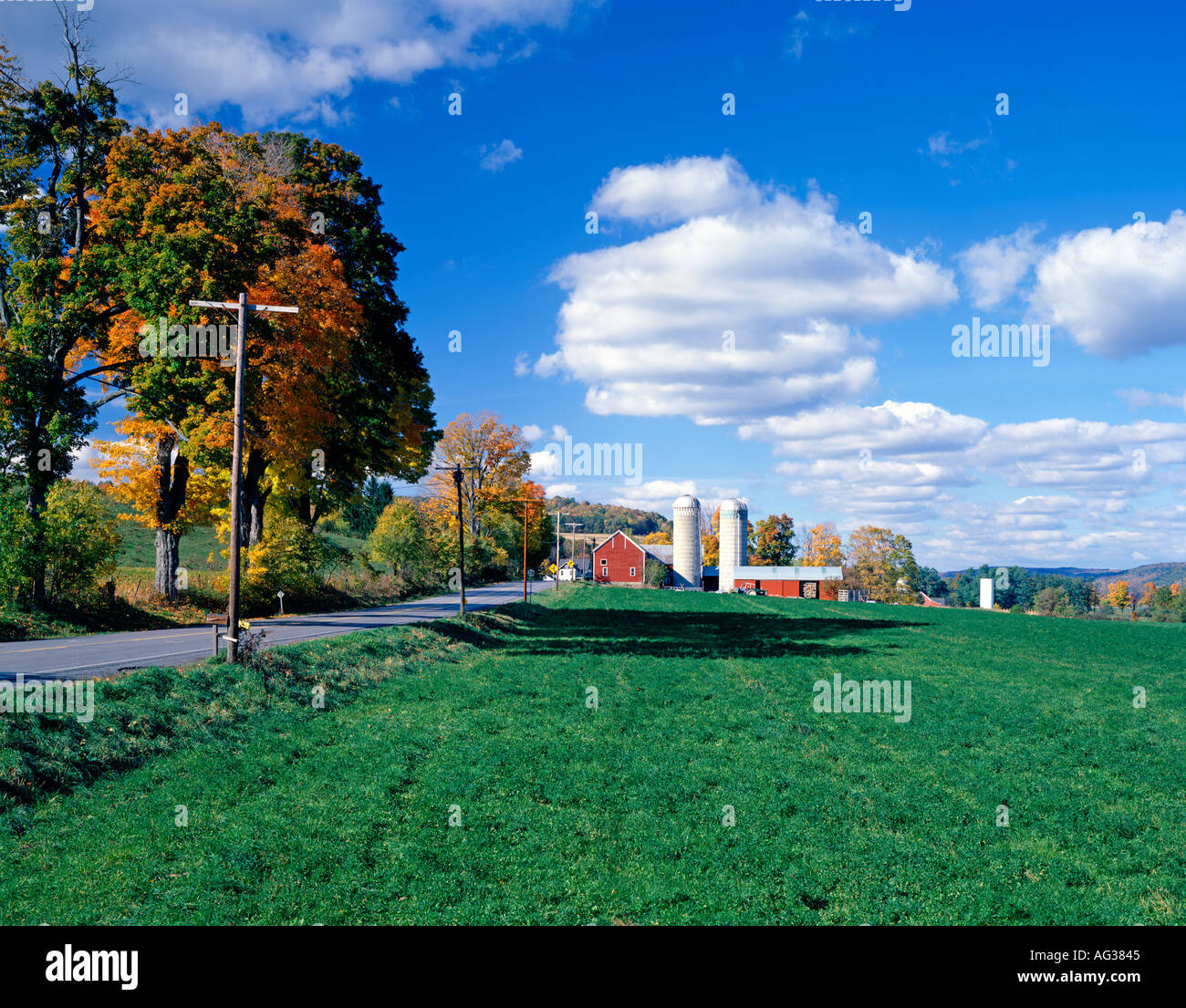 Bauernhof Landschaft nahe dem Dorf von Cooperstown-New York-USA Stockfoto