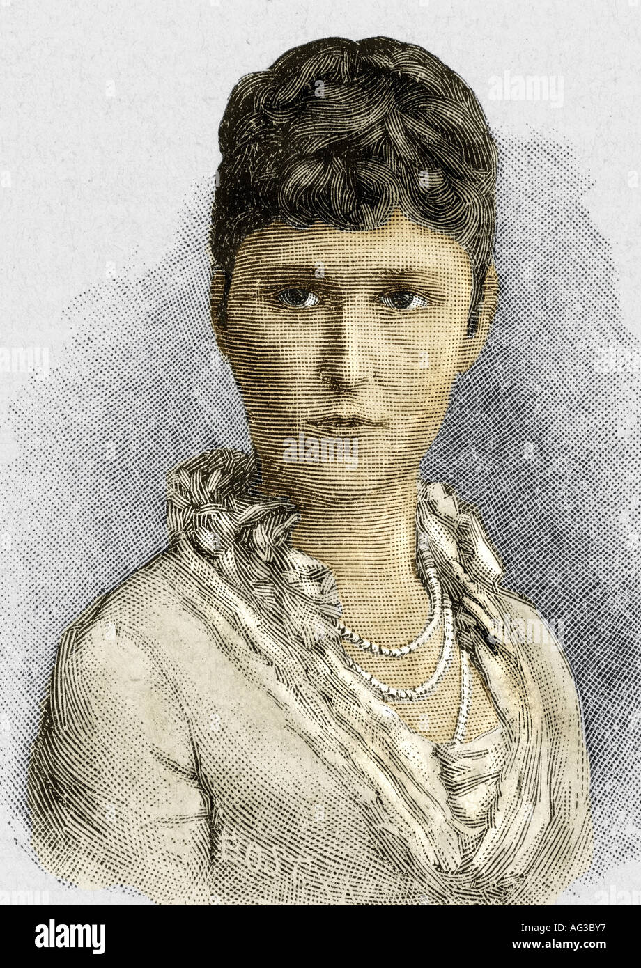 Irene, 11.7.1866 - 11.11.1953, Prinzessin von Preßburg 24.5.1888-11.11.3.185.3, Stockfoto