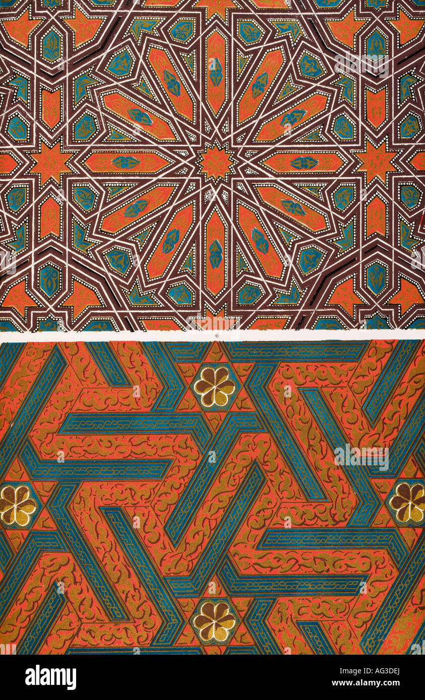 Die Grammatik des Ornaments. Moresque aus der Alhambra No 4 bis, Platte XLII bis, Stockfoto
