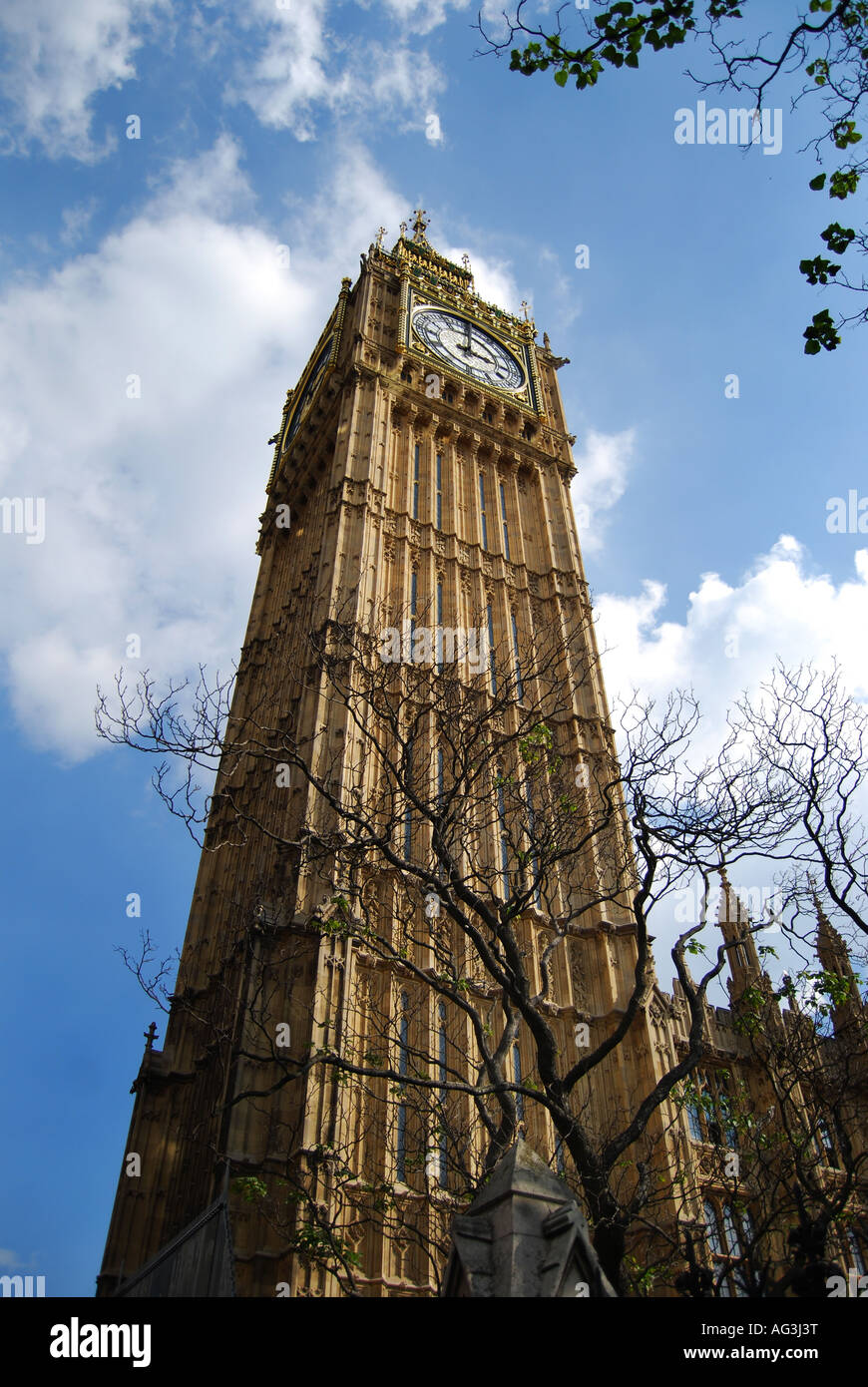 Allgemeine Ansicht von Big Ben, London England Stockfoto