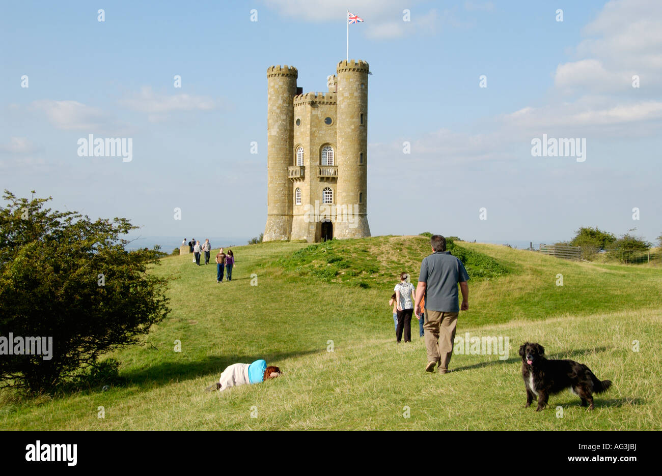 Broadway Tower in der Nähe von Broadway Worcestershire England UK gebaut im Jahre 1799 Stockfoto