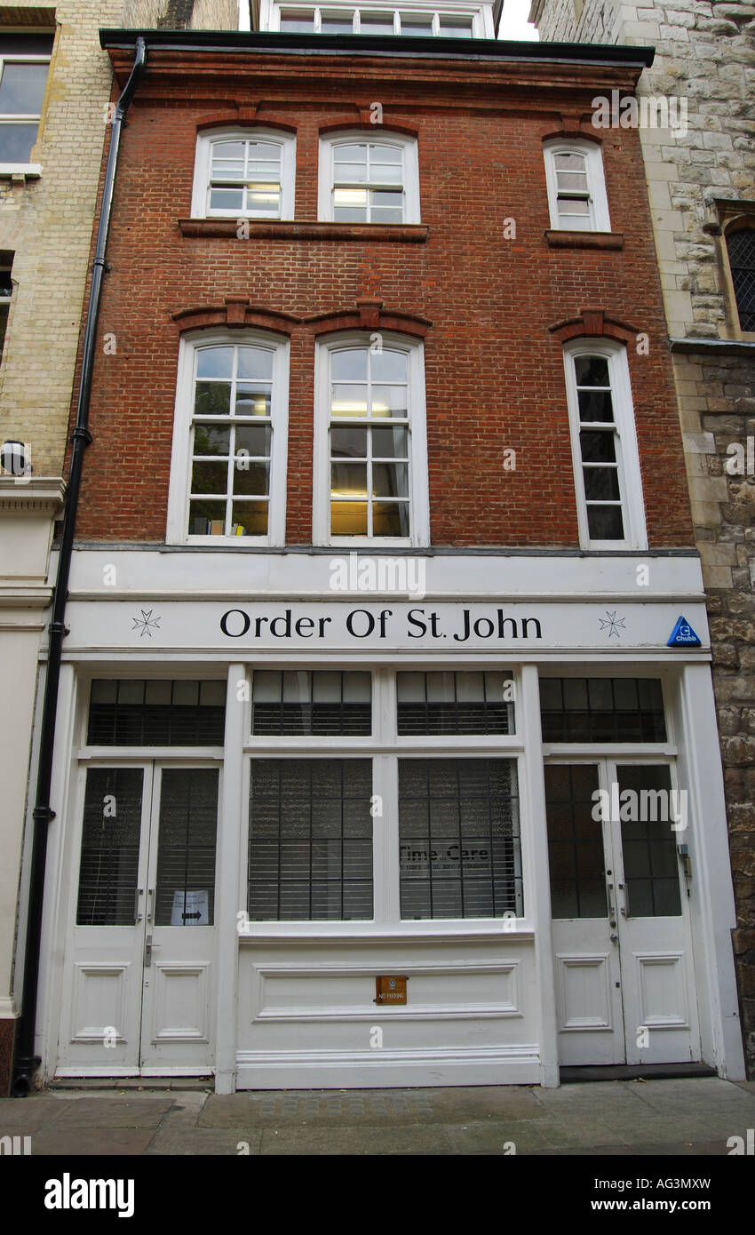 Überblick über die Reihenfolge von Saint John Office, London Stockfoto