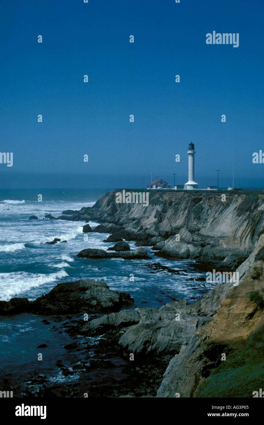 CA California Coast Pt Point Arena Leuchtturm Stockfoto