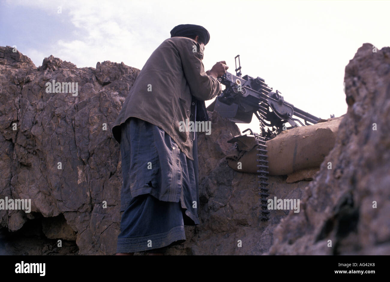 Afghanistan Kandahar Mudschaheddin während des letzten Jahres des Krieges mit der Sowjetunion Stockfoto