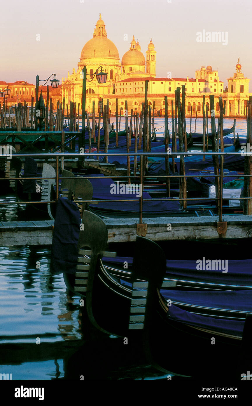 Venedig-Salute im Morgengrauen Stockfoto