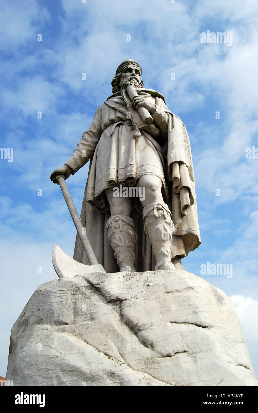 Statue von König Alfred der große, Marktplatz, Wantage, Oxfordshire, England, Vereinigtes Königreich Stockfoto