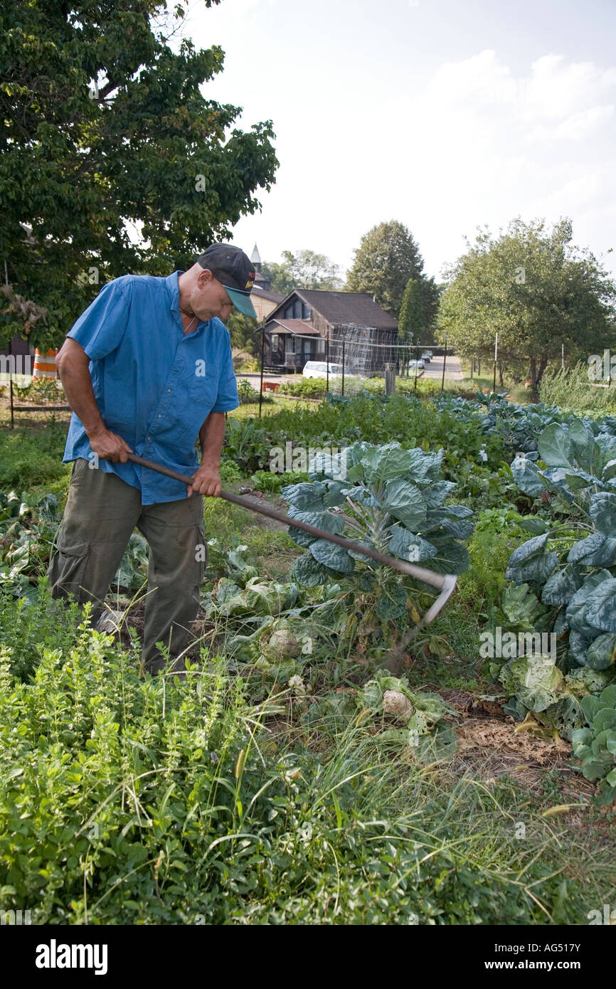 Garten am Hare-Krishna-Gemeinschaft Stockfoto