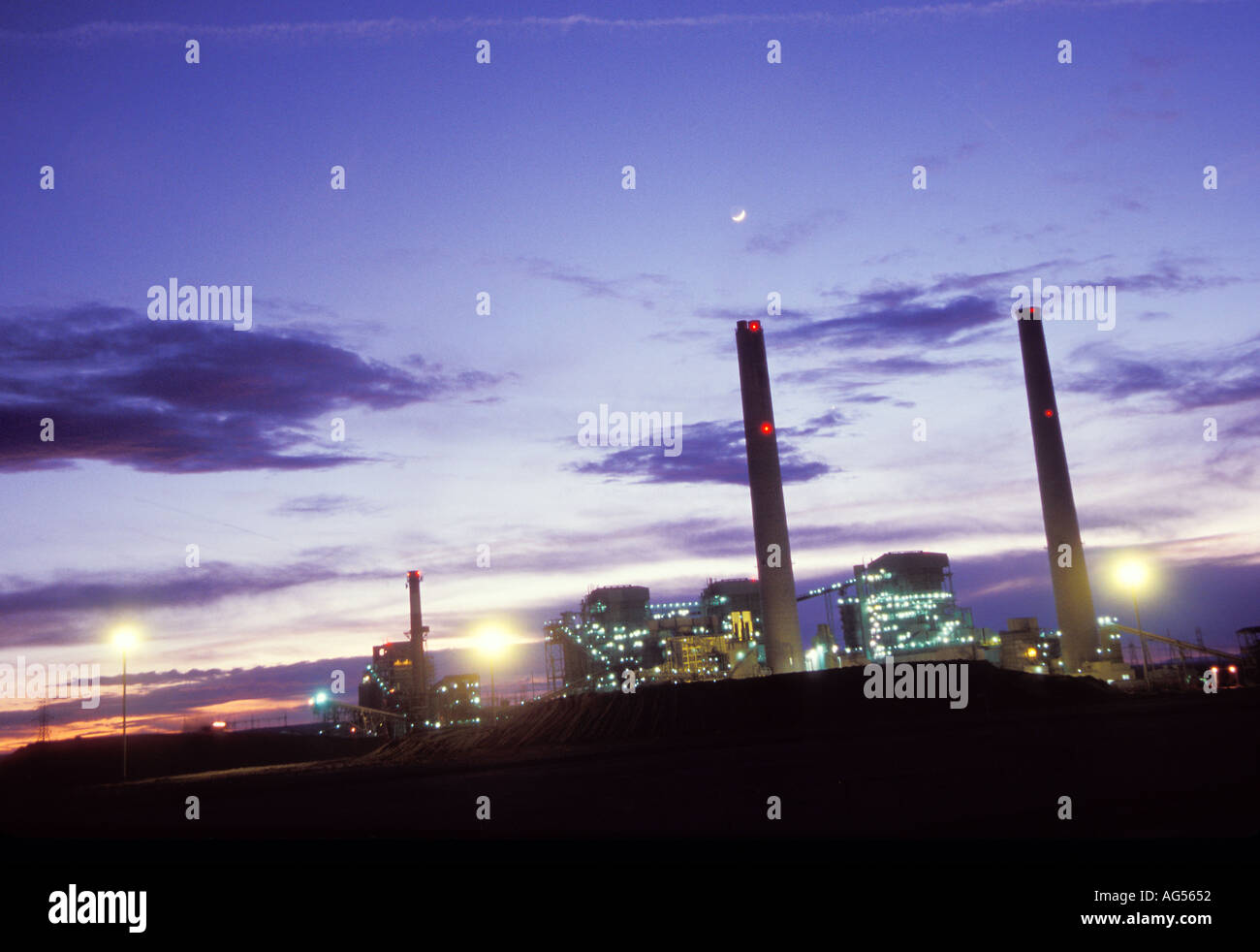 Kohlekraftwerk Strom-Erzeugungsanlage Winslow Arizona USA Stockfoto