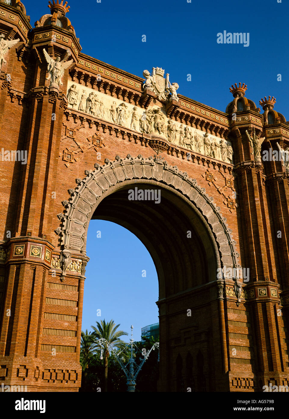 Spanien Katalonien Barcelona Arc de Triomf 1888 Weltausstellung Stockfoto