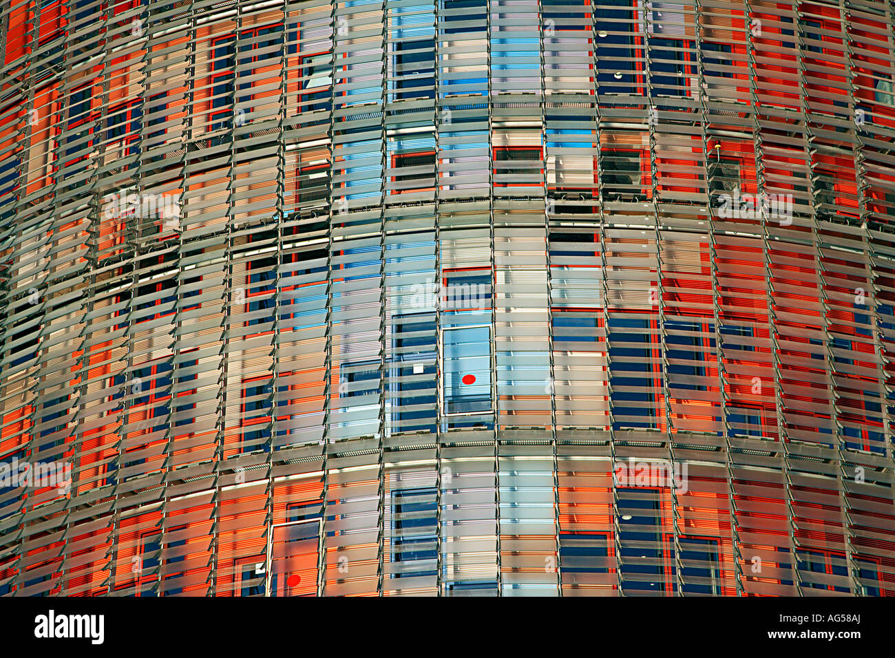 Torre Agbar, Barcelona, Spanien. Stockfoto