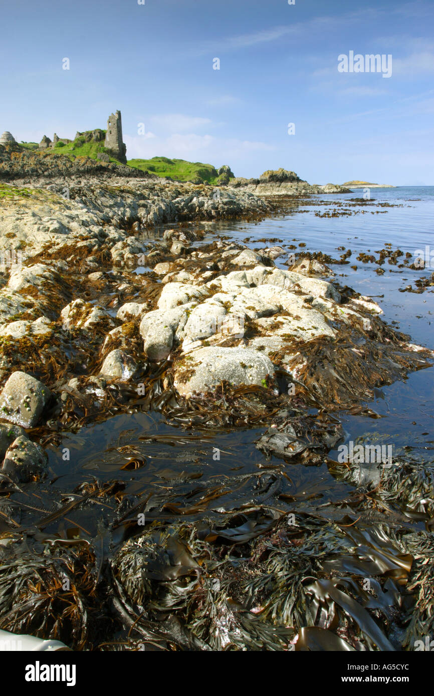 Dunure Burg, Ayrshire, West Schottland, UK, Europa Stockfoto