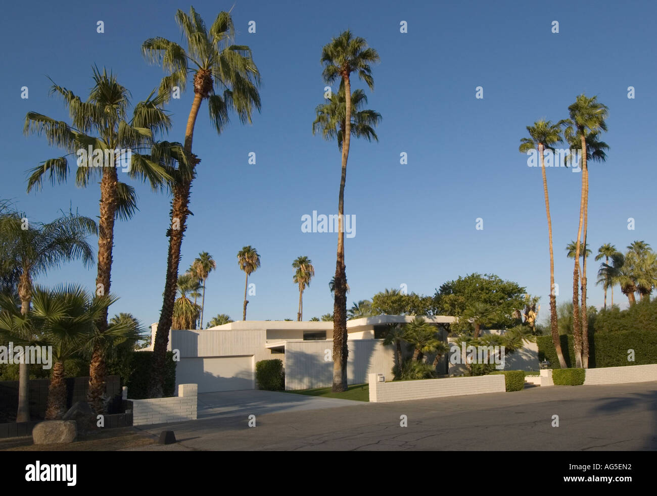 Palm Springs Kalifornien-moderne Luxus-Haus Stockfoto