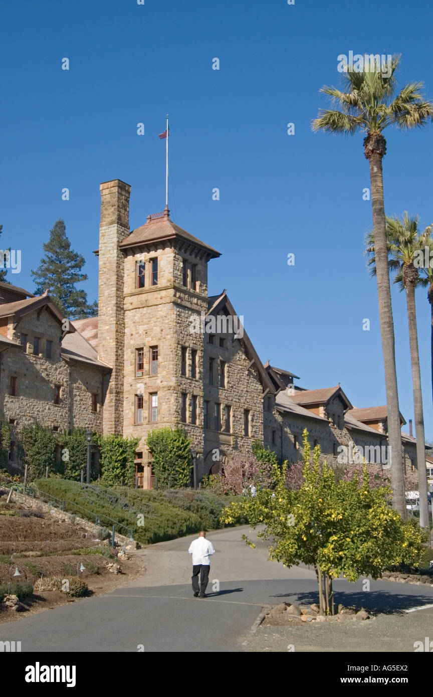 Kalifornien Napa Valley Saint Helena The Culinary Institute of America Greystone äußere Stockfoto