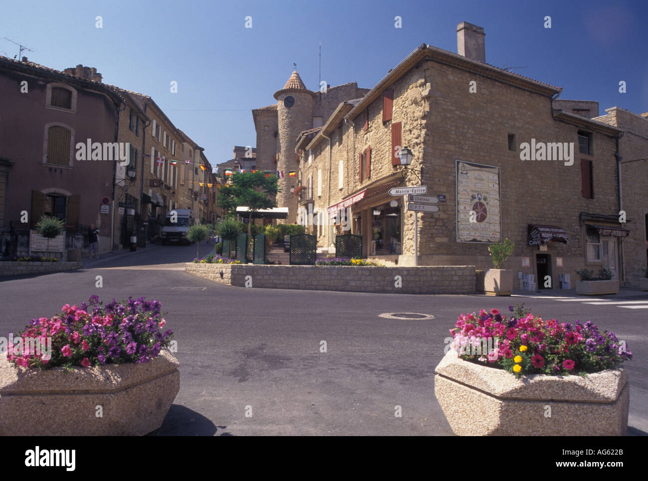 AJ15580, Chateau-Neuf-du-Pape, Frankreich, Vaucluse, Provence, Europa Stockfoto