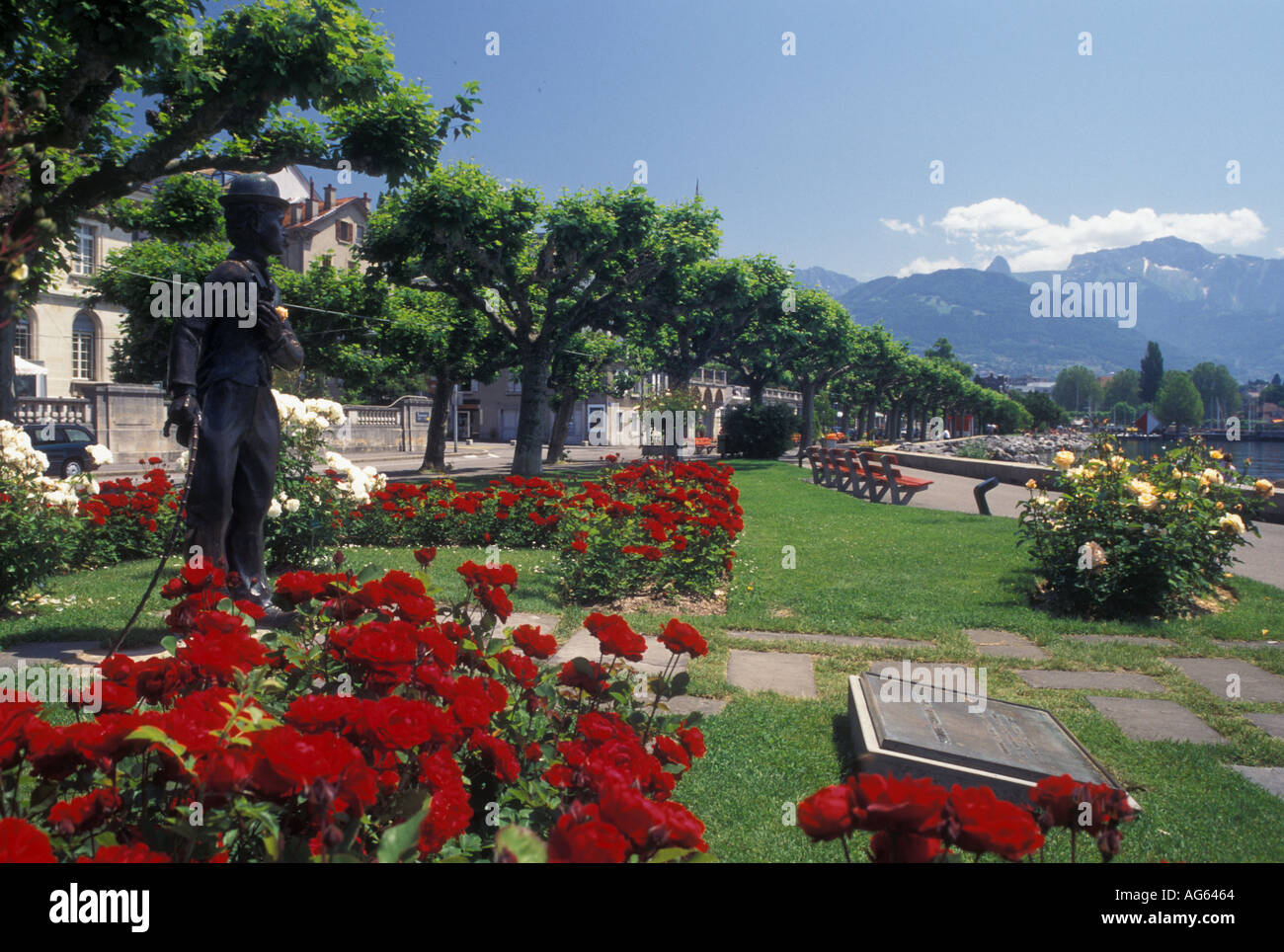 AJ16149, Vevey, Schweiz, Genfersee-Waadt Stockfoto