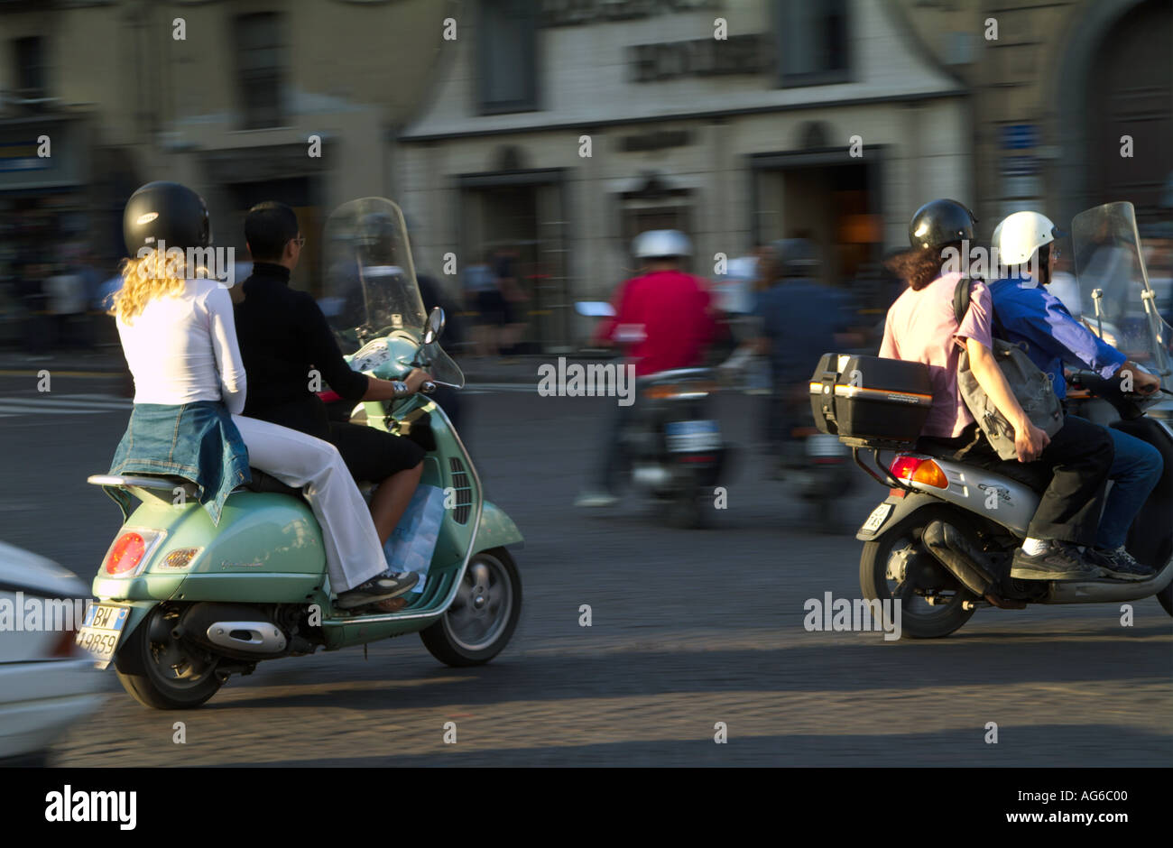 Italien-Kampanien Naples Roller in der Straße Stockfoto