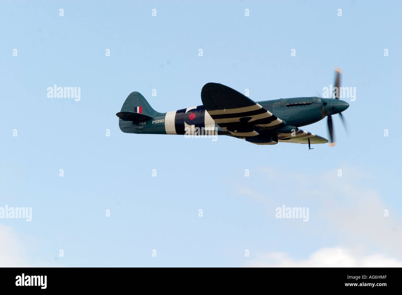 Supermarine Spitfire PR XIX PS890 Twin Propeller Stockfoto