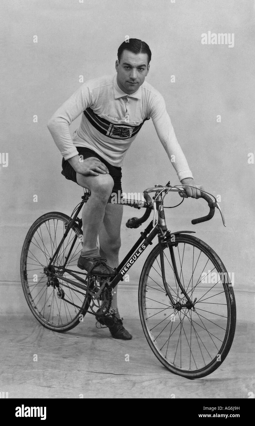 Charles Holland - Pionier racing Radfahrer und erste englische Fahrer der Tour de France im Jahr 1937 eingeben Stockfoto