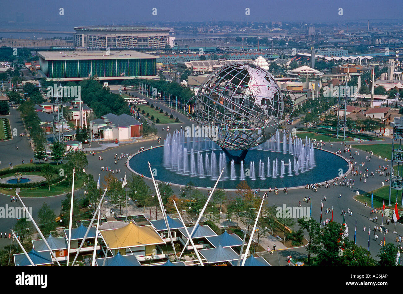Die Unisphere New Yorker Weltausstellung 19641965 Stockfotografie Alamy