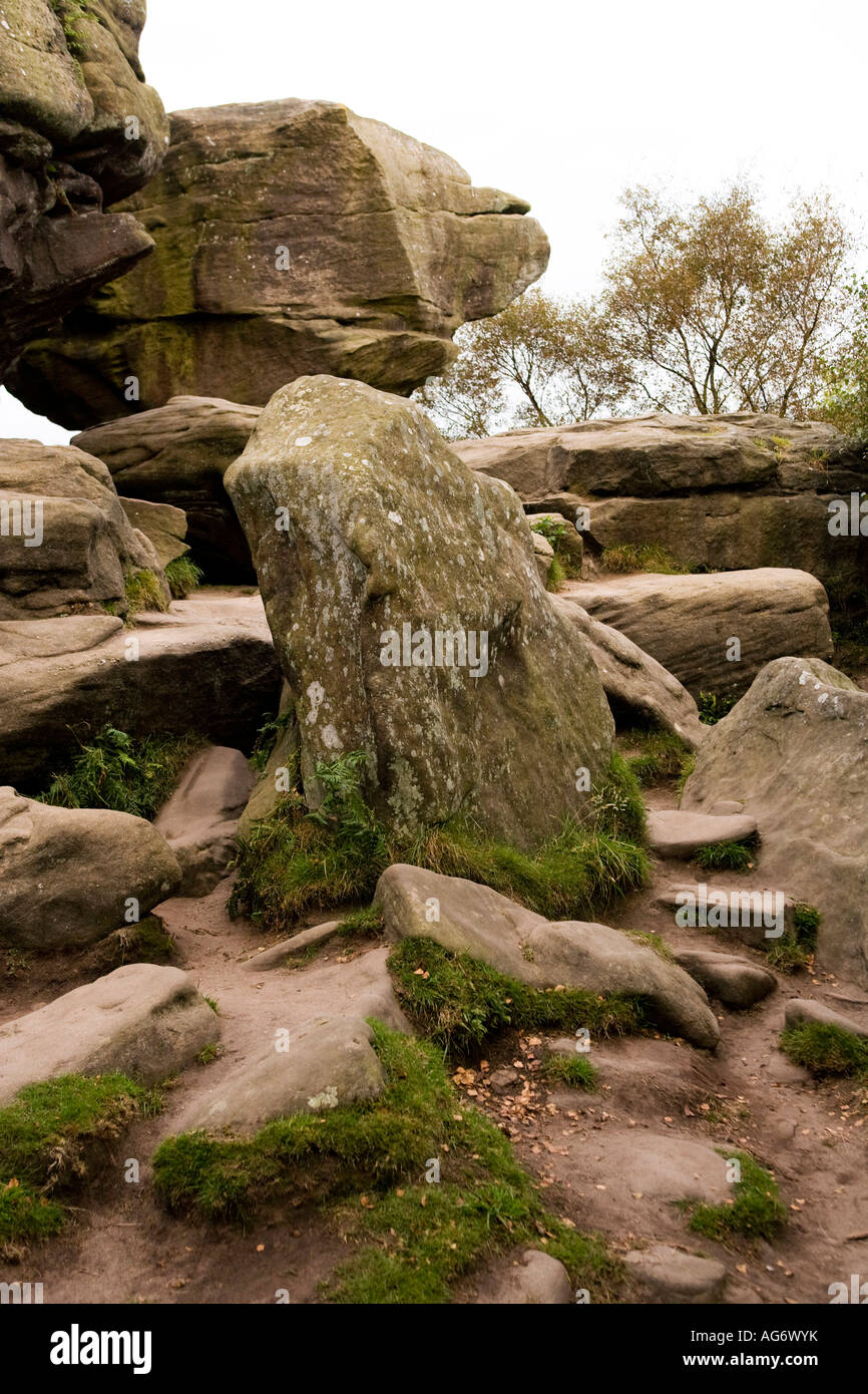 UK Yorkshire Nidderdale Pateley Bridge Brimham Rocks Stockfoto