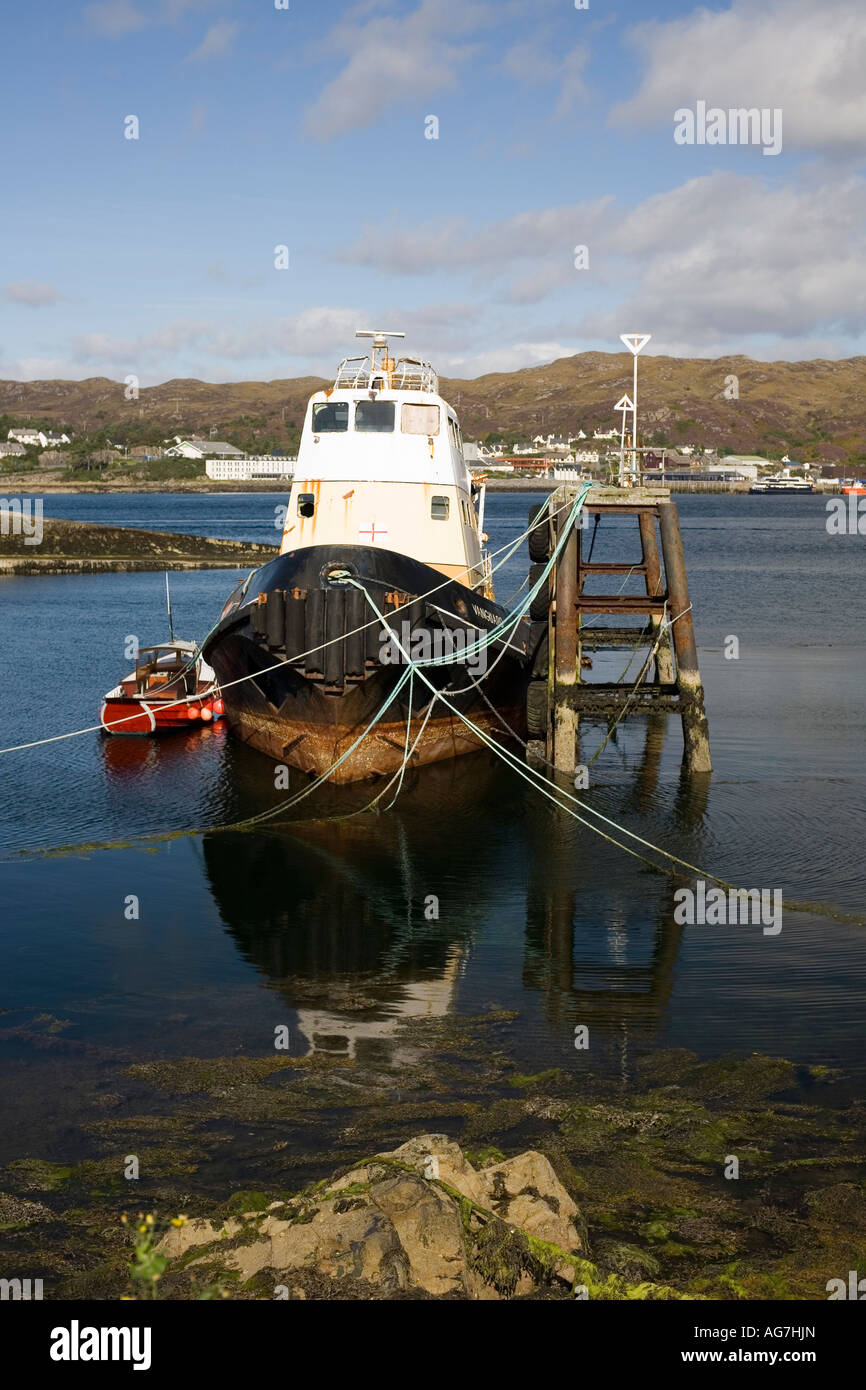 Boot vor Anker bei Kyleakin, Isle Of Skye, Schottland Stockfoto