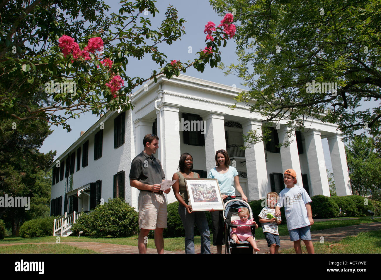 Alabama Marengo County, Demopolis, Bluff Hall, Federal Townhouse Greek Revival 1832 1850, Schwarze Schwarze Afrikaner ethnische Minderheit, Erwachsene Erwachsene Frau Stockfoto