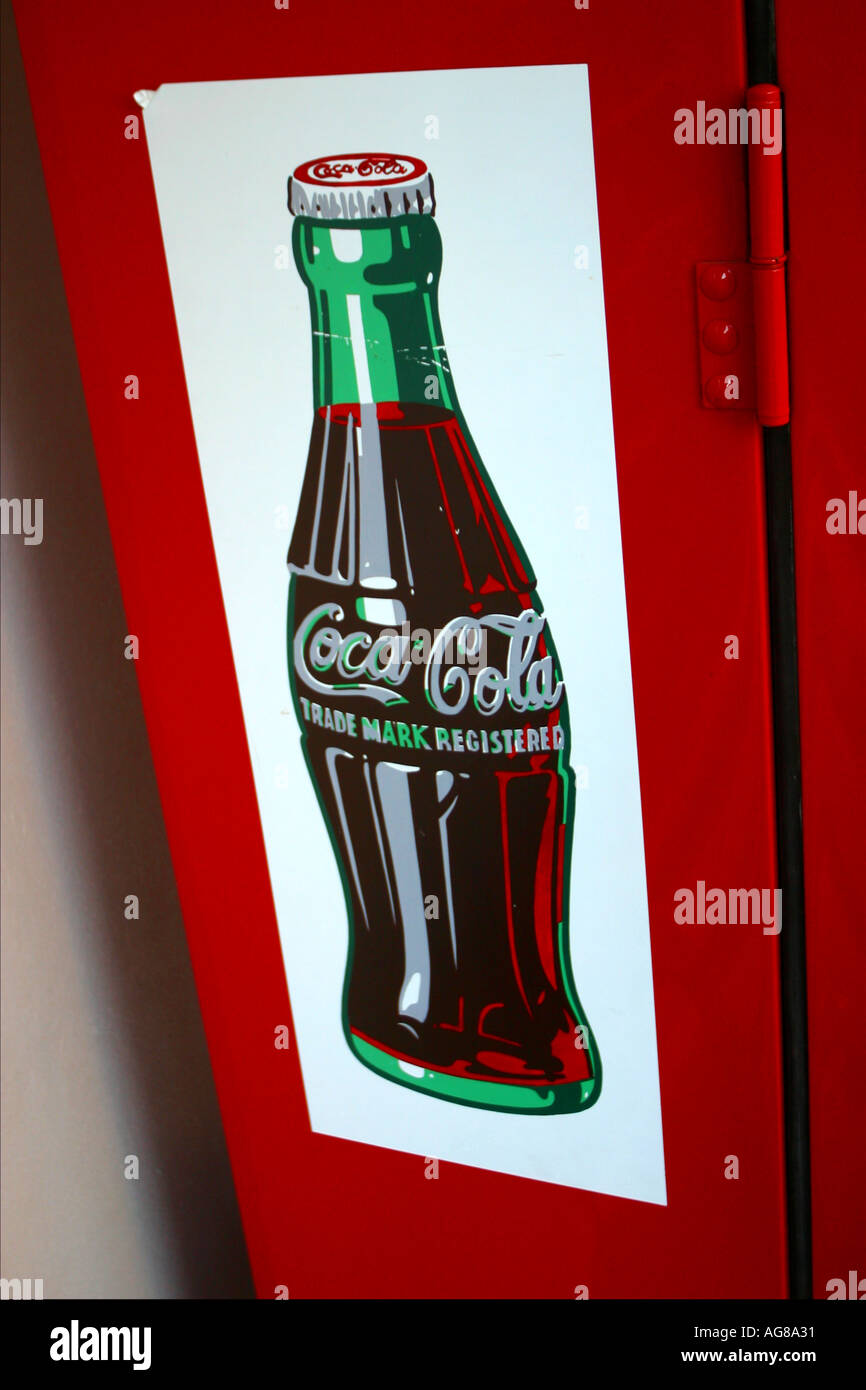 Coke Schild hochauflösende Digitalkamera Foto Stockfoto