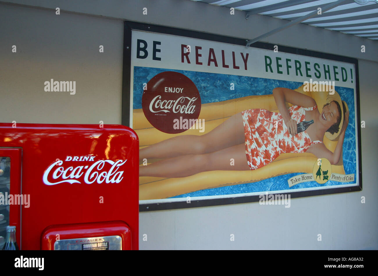 Coke Schild hochauflösende Digitalkamera Foto Stockfoto