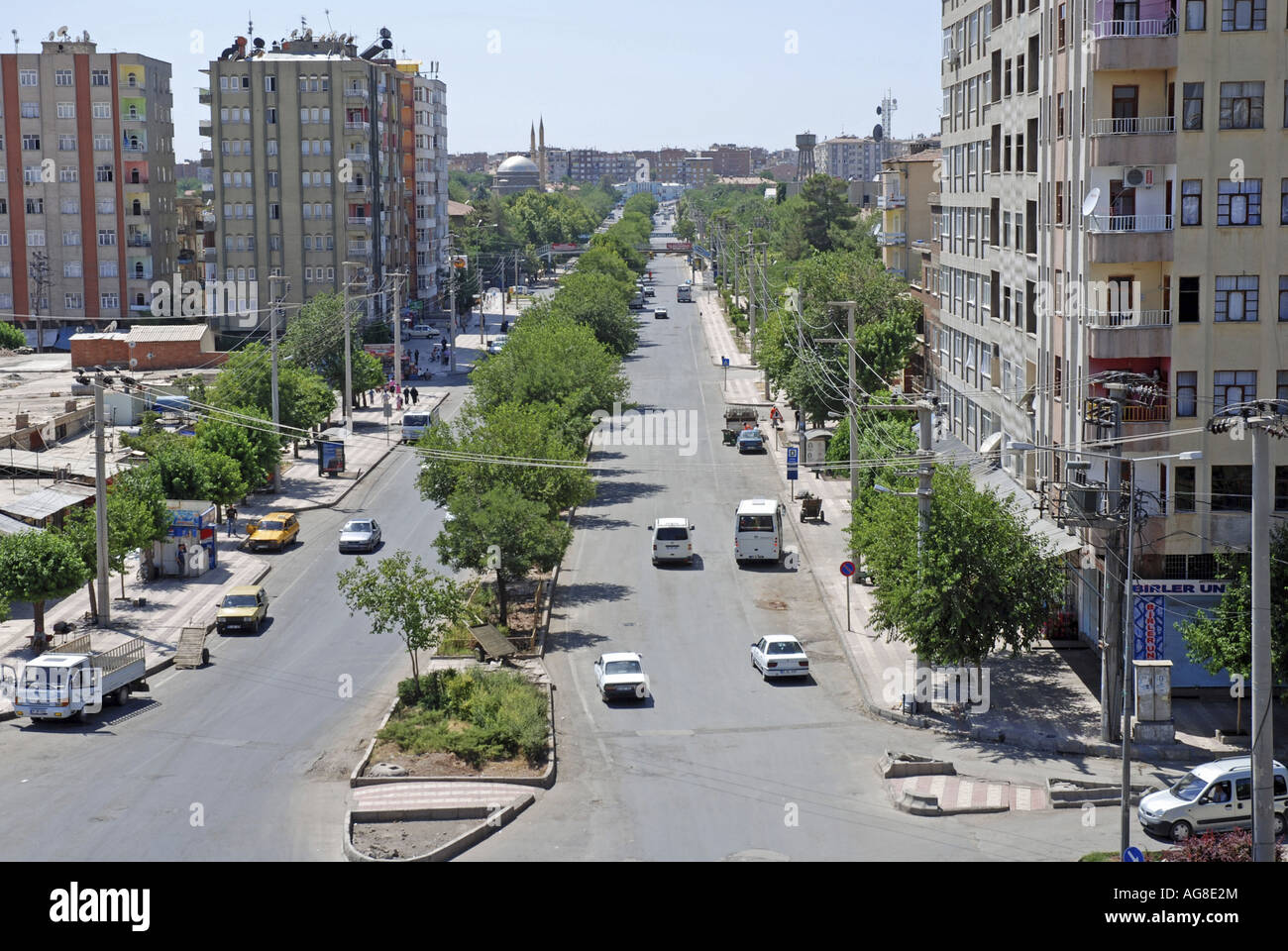 Hauptstraße in Diyarbakir, die heimliche Hauptstadt der Kurden, Türkei, Anatolien, Diyarbakir Stockfoto