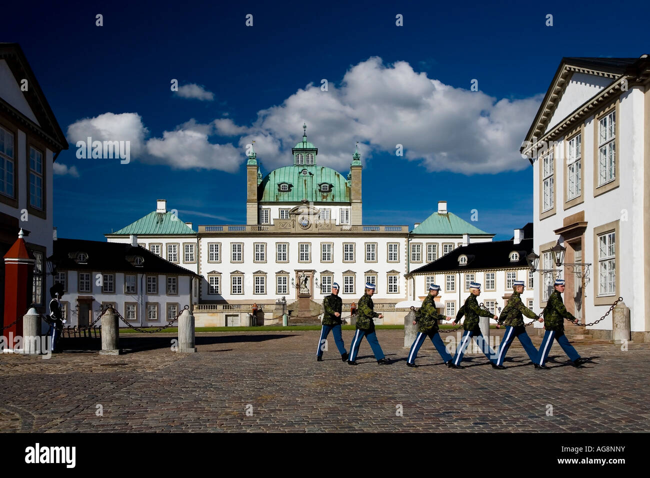 Fredensborg Palast in Dänemark Stockfoto