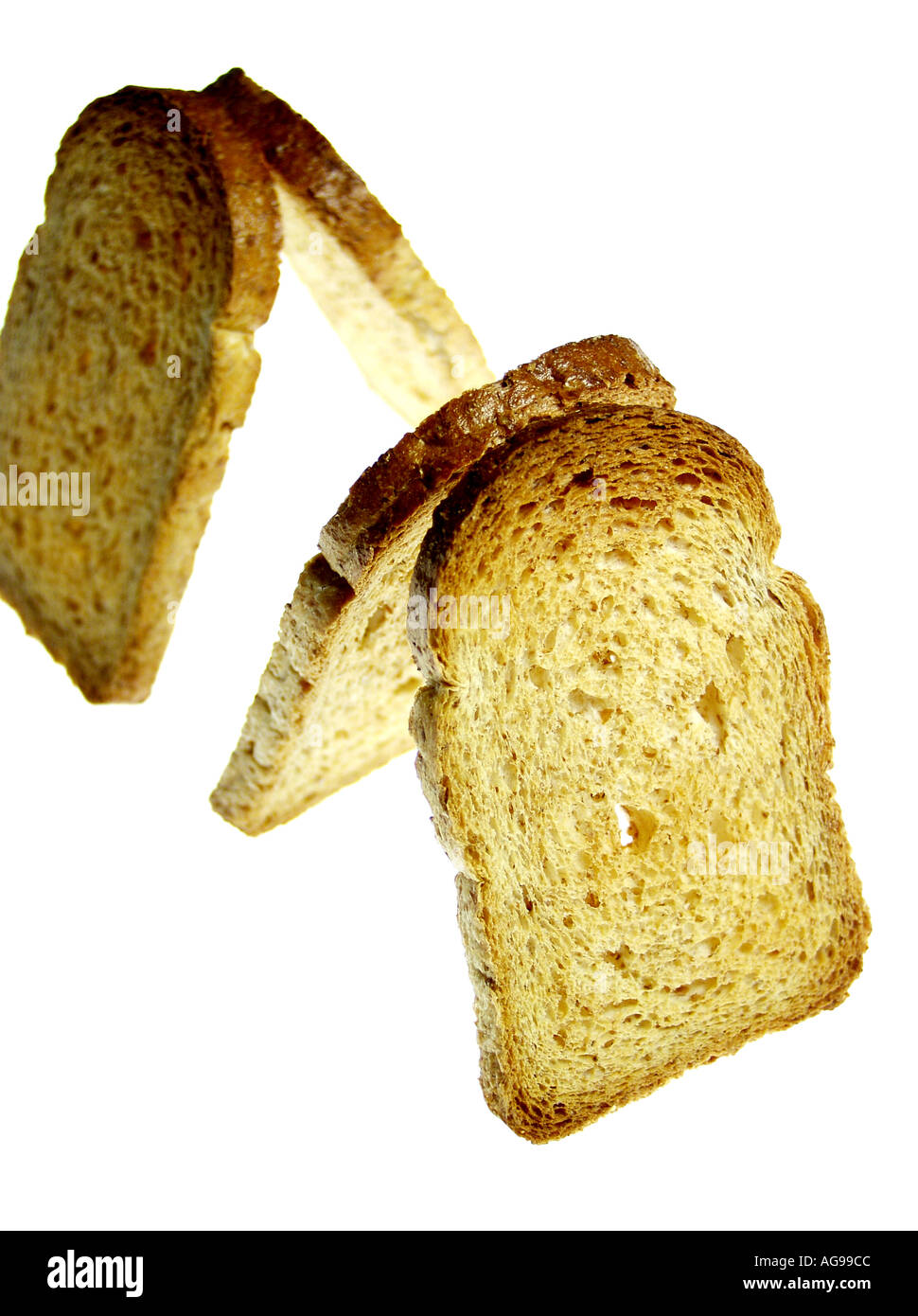 Geröstetes Vollkornbrot Stockfoto