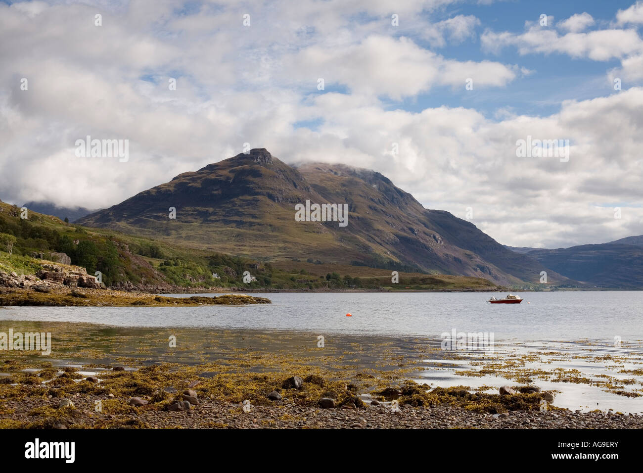 Inveralligin, Nr Kinlochewe, Nord-West-Schottland Stockfoto