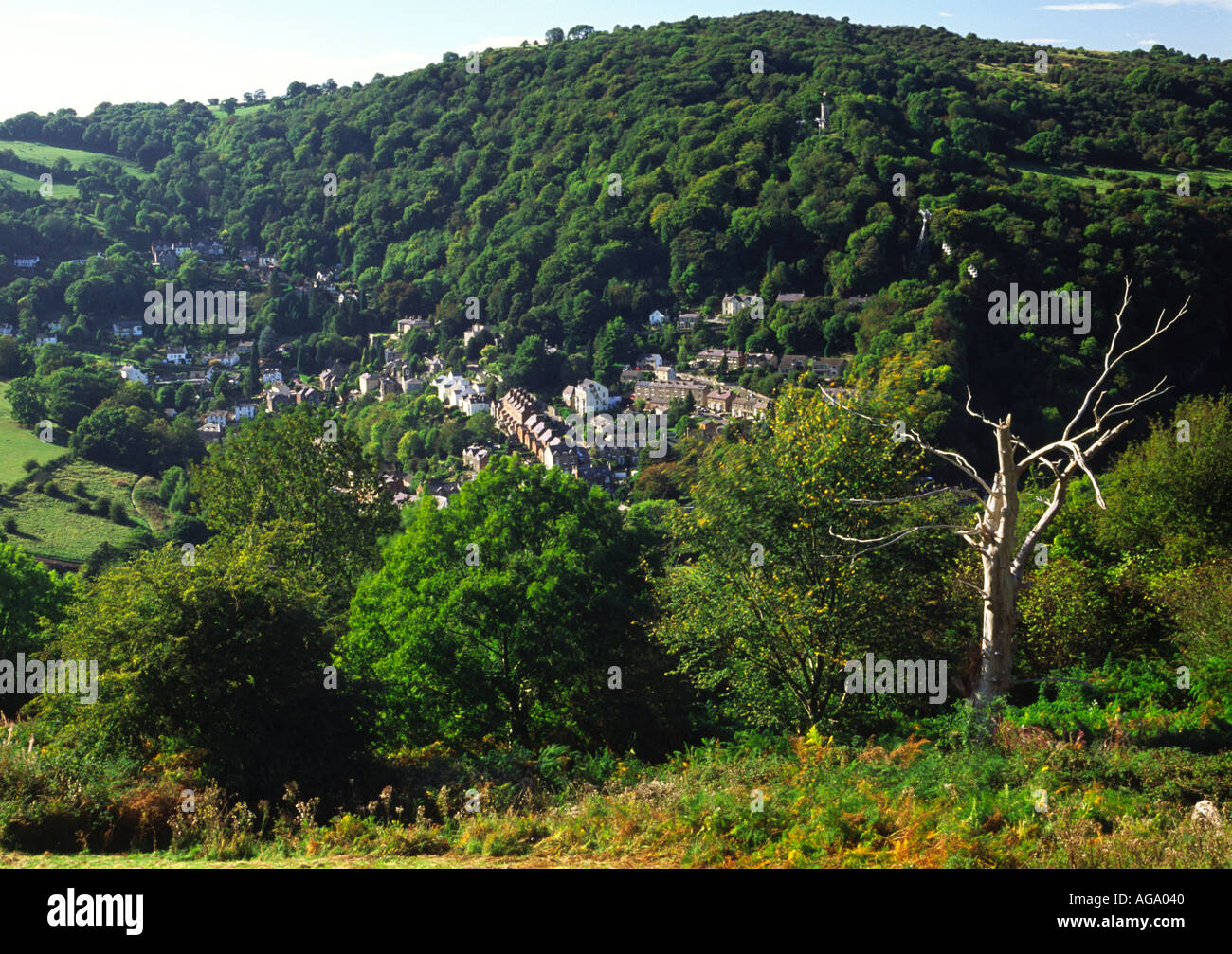 Das Dorf von Matlock Bath in Derbyshire Peak District von Starkholmes England UK Stockfoto