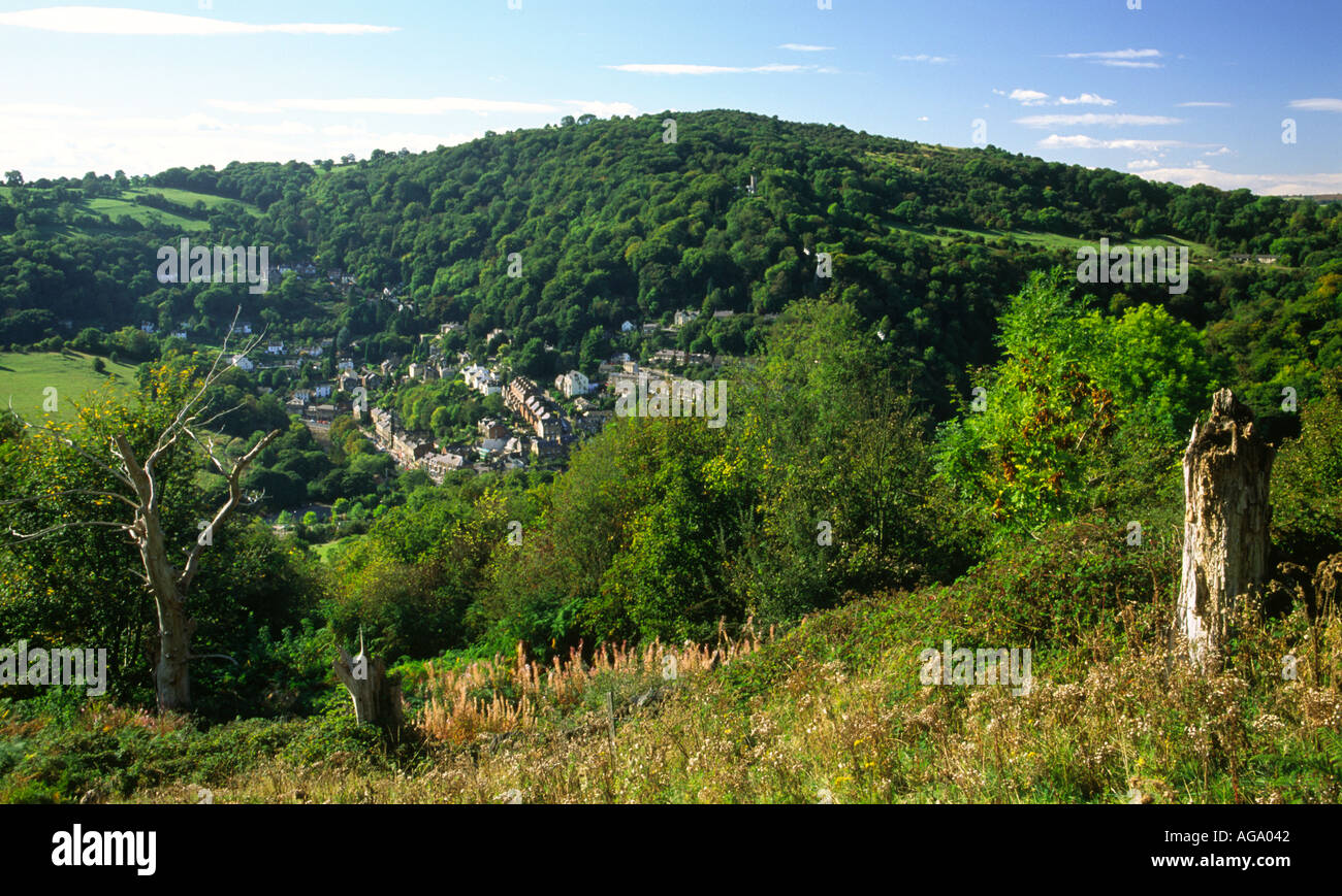Das Dorf von Matlock Bath in Derbyshire Peak District von Starkholmes England UK Stockfoto