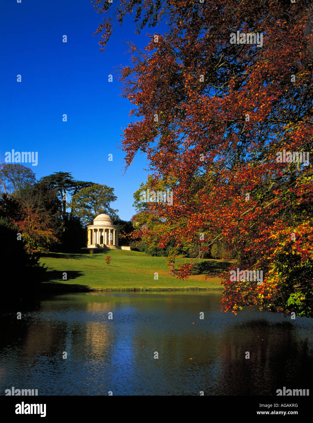 Tempel der alten Tugend Stowe Gärten Buckinghamshire England UK Stockfoto