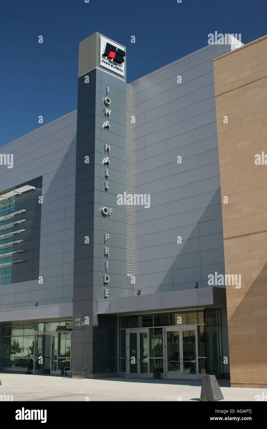 Iowa Hall des Stolzes in der Hy-Vee Halle Bestandteil der Iowa Events Center, Des Moines, Iowa Stockfoto