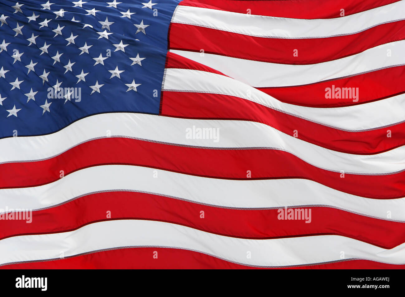Full-Frame-Schuss von der US-Flagge Stockfoto