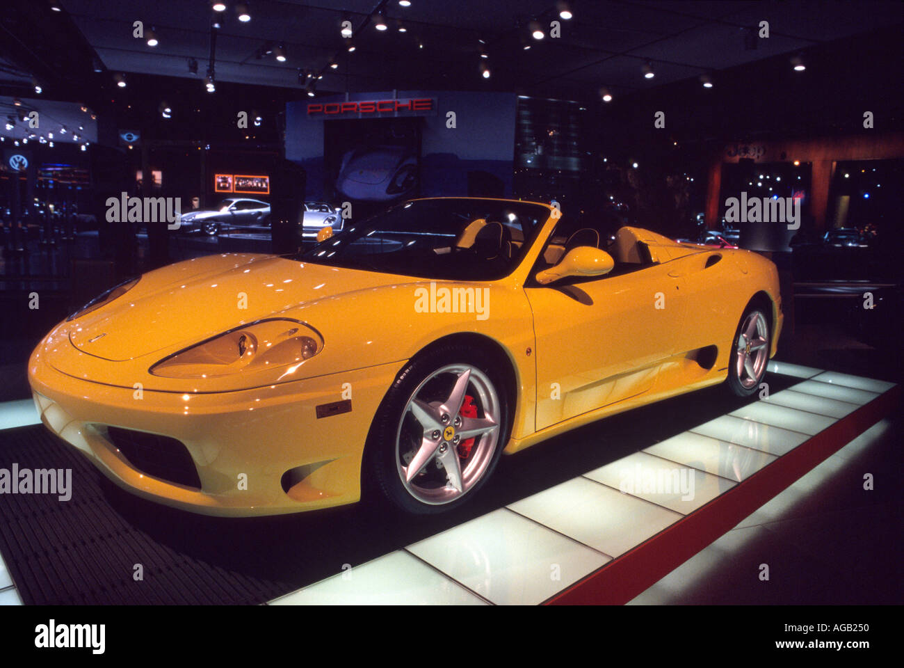 Ferrari 360 Spider auf der North American International Auto Show 2001 Stockfoto