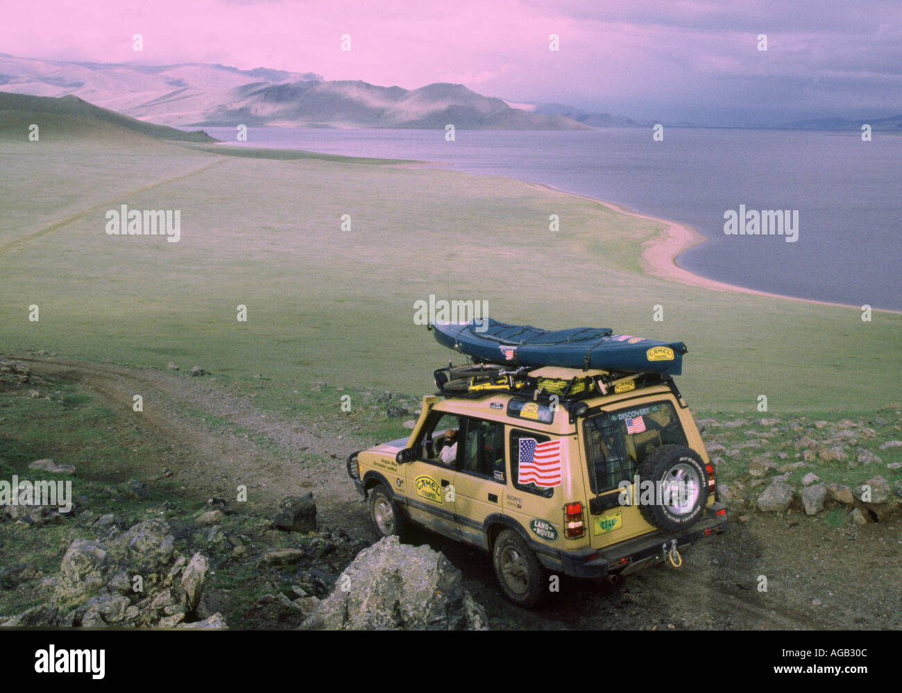 CAMEL TROPHY MONGOLEI Stockfoto