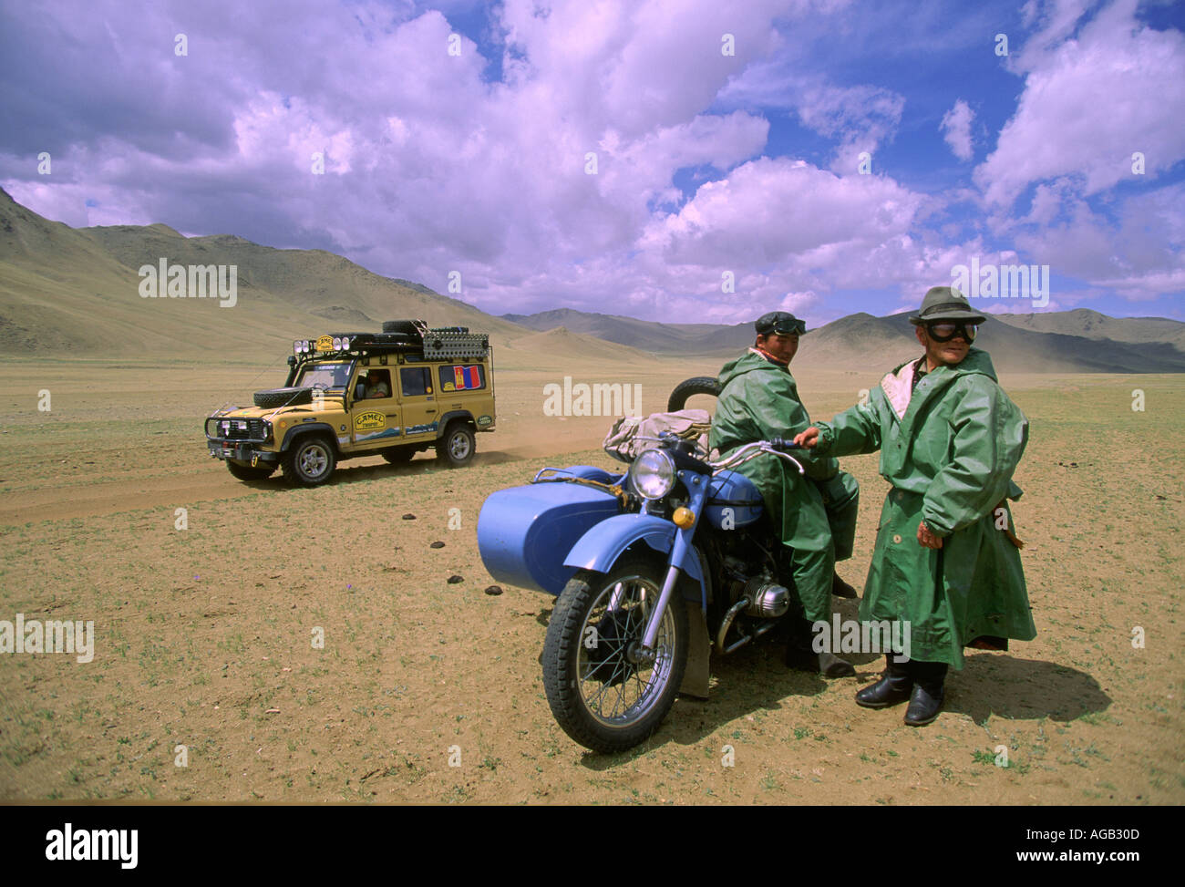 CAMEL TROPHY MONGOLEI Stockfoto