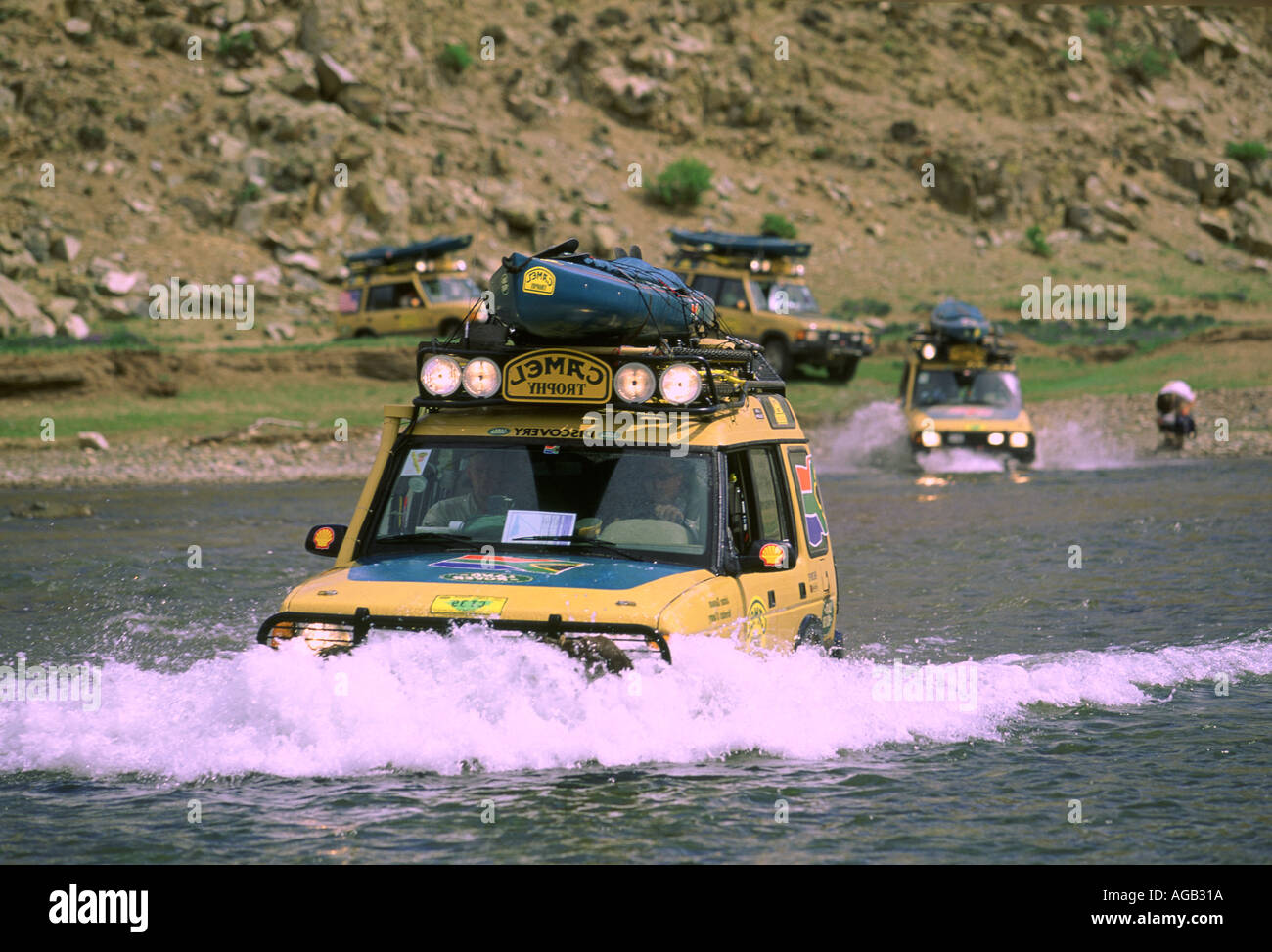 CAMEL TROPHY MONGOLEI Stockfoto