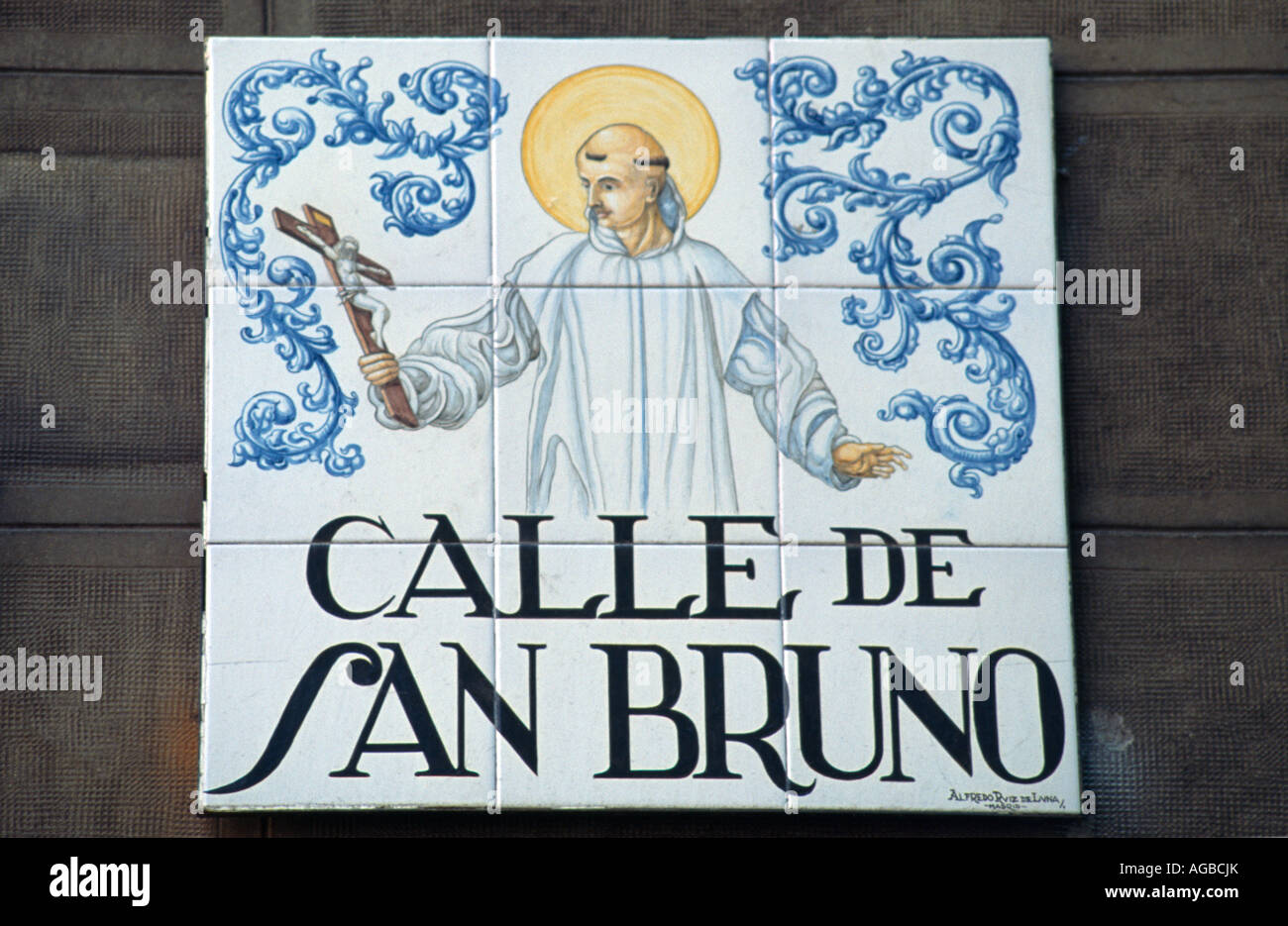 Madrid Spanien Saint Bruno 1032-1101 Gründer des Kartäuser-Ordens Stockfoto