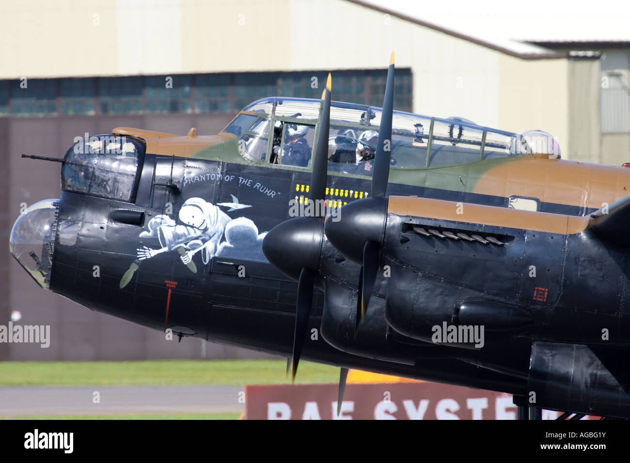 Britische Luftwaffe BBMF Avro Lancaster Stockfoto