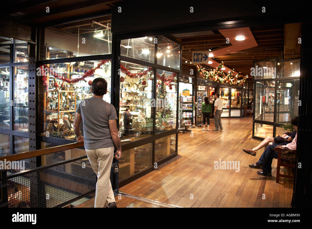 Shopping-Mall in den Rocks von Sydney New South Wales NSW Australia Stockfoto