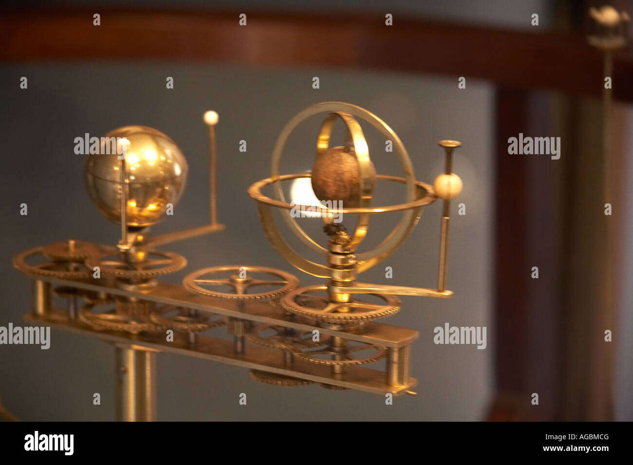 Planetenmodell wissenschaftliche astronomische planetare Instrument in der Sternwarte Sydney New South Wales NSW Australia Stockfoto