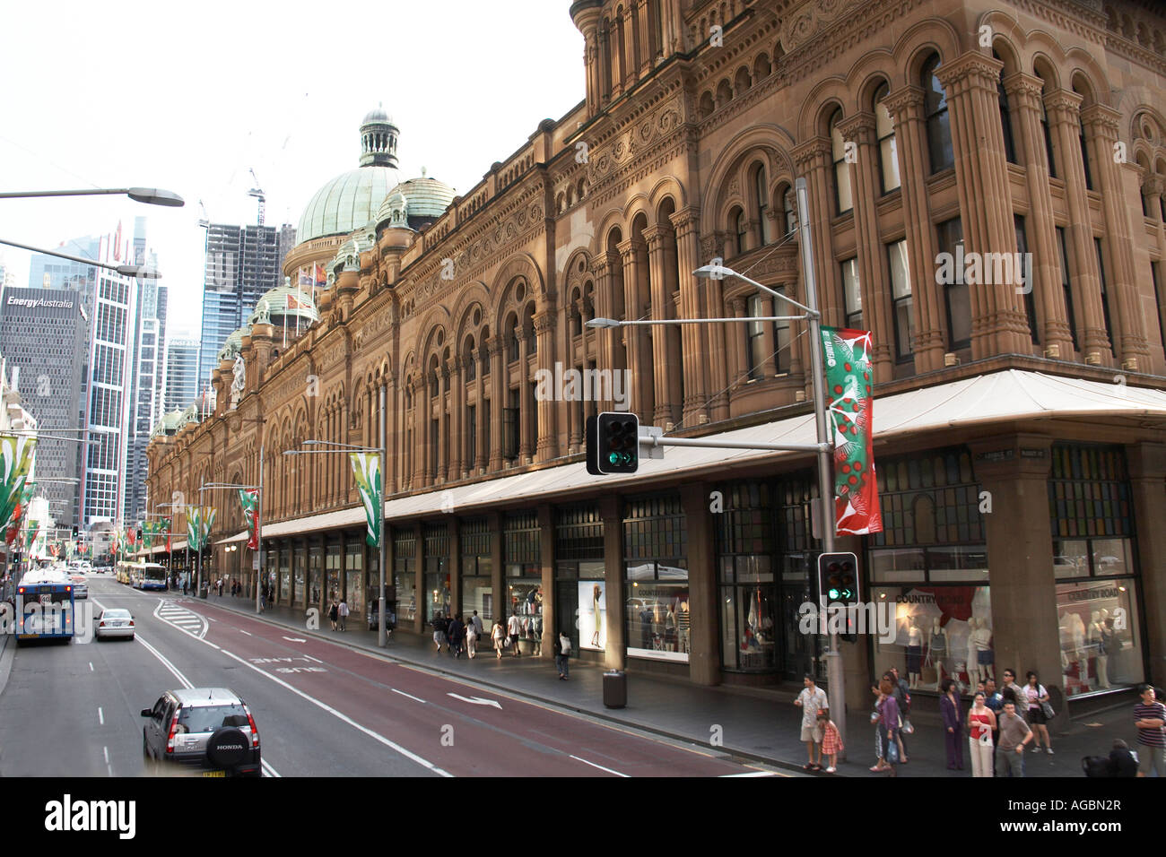 George Street und Queen Victoria Building in Sydney New South Wales NSW Australia Stockfoto