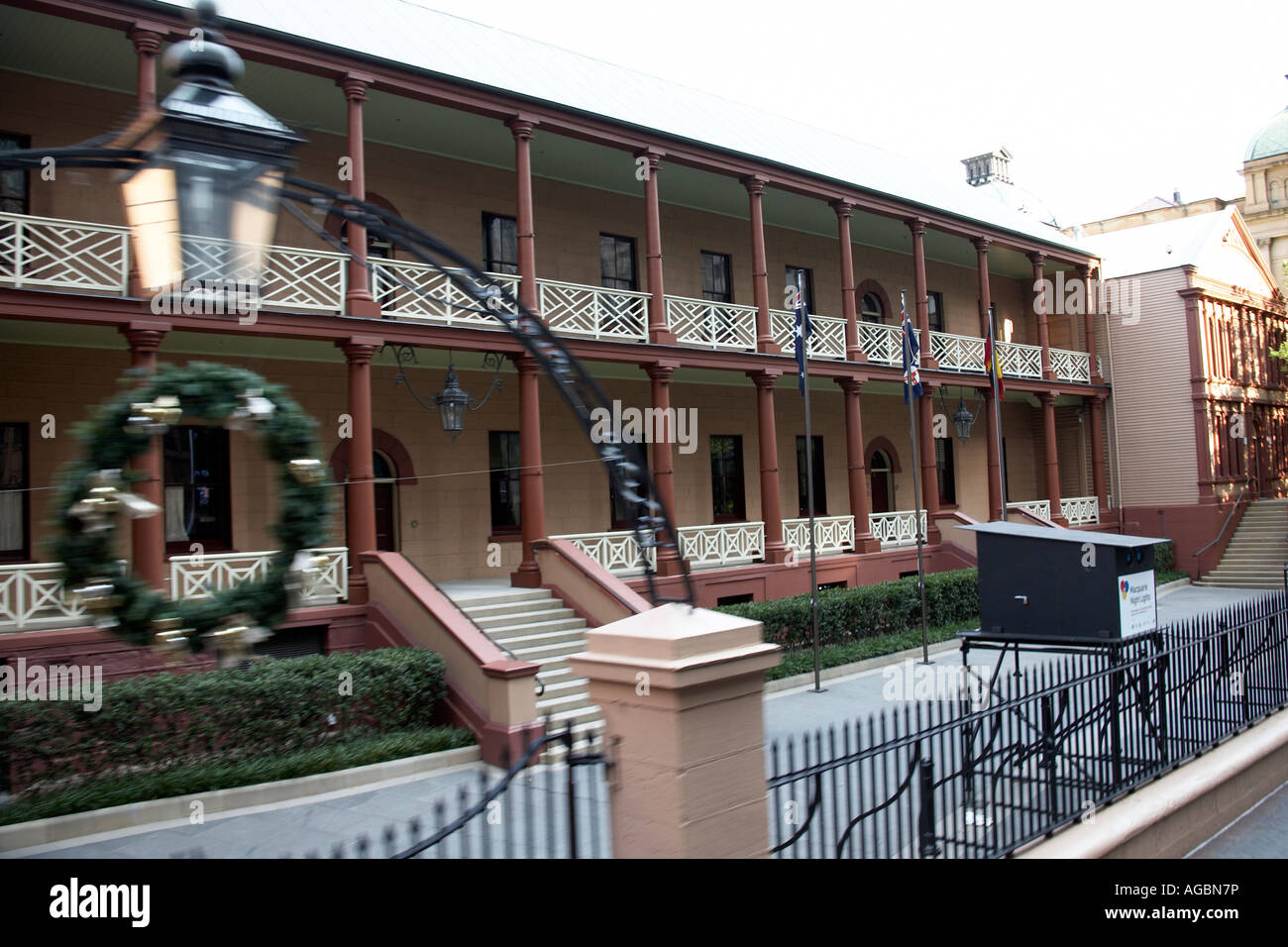 Alte historische Gebäude von Sydney Krankenhaus bei der Macquarie Street in Sydney New South Wales NSW Australia Stockfoto